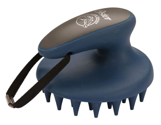 Gumminoppenstriegel von Oster grob blau
