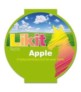Pferdespielzeug Likit Halterung Farbe lila, inklusive 650 Gr. Leckstein Apfel Geschmack