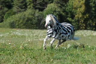 Bucas Buzz-Off Zebra Fliegendecke mit Halsteil