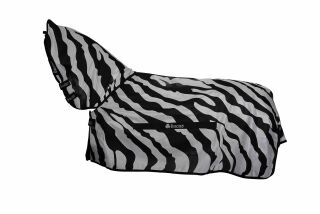 Bucas Buzz-Off Zebra Fliegendecke mit Halsteil