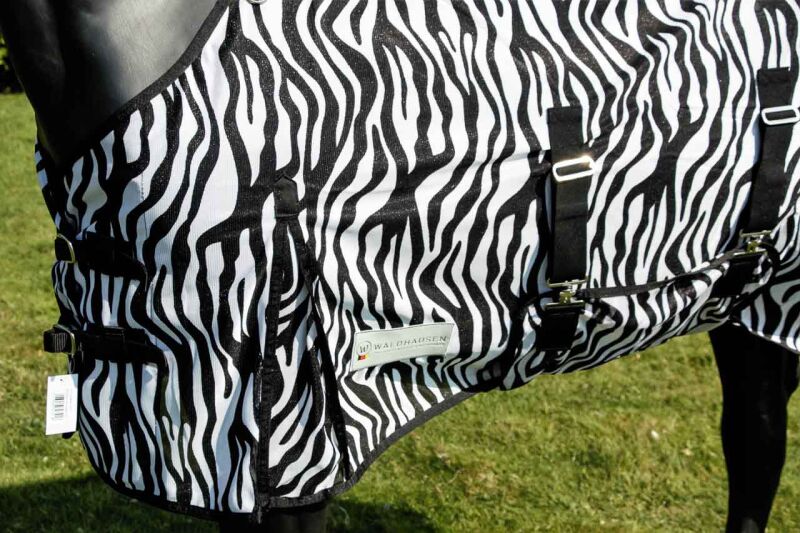 Fliegenausreitdecke Zebra Waldhausen schwarz/weiß verschiedene Größen NEU 