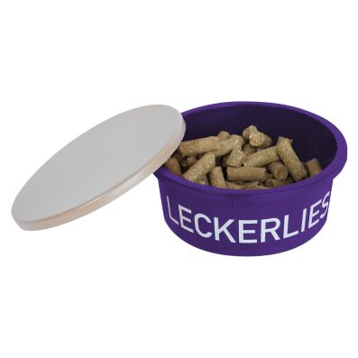 Leckerlie-Schale Futterschale mit Deckel 2 Liter, rosa
