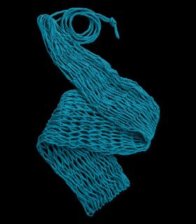 Großes Heunetz, engmaschig, azurblau