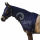 Snuggy Shiny Show Stretch Lycra Horse Hood-Navy-Zip, ohne Ohren