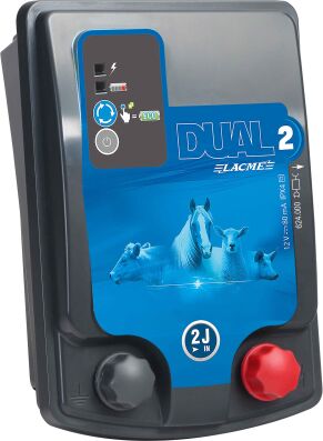 Lacme Weidegerät Akku- und Netzgerät DUAL D2-2, 12V-230V, 1,0J