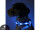 LED-Hundehalsband "cash" L blau