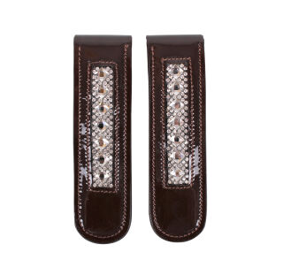 Stiefel-Clip Shakira mit Strass-Steinen, Braun/Silber