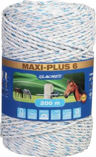 Lacme Weidezaunseil MAXI PLUS 6 , 200m, 0,18 Ohm/m