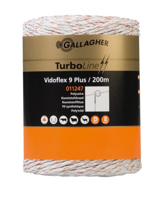 Gallagher Vidoflex 9 TurboLine Plus 200m weiß