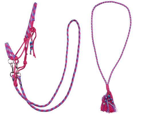 Knotenhalfter kombi Liberty Cob Fuchsia