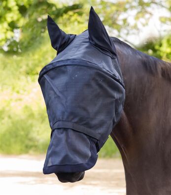 PREMIUM Fliegenmaske SPACE, mit Ohren- und Nasenschutz Pony