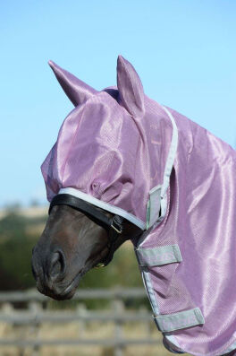 Bucas Freedom Fly Mask - Mauve - Fliegenmaske L