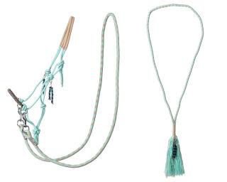Knotenhalfter kombi Liberty Shetty Ice green