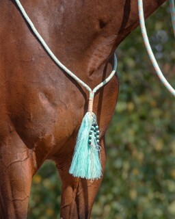 Knotenhalfter kombi Liberty Shetty Ice green