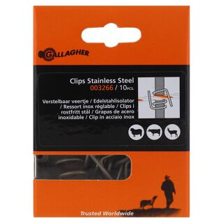 Gallagher Edelstahlclip zum Glasfiber-/Kunststoffpfahl...
