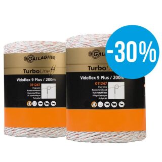 Gallagher Duopack Vidoflex 9 TurboLine Plus 2x200m...