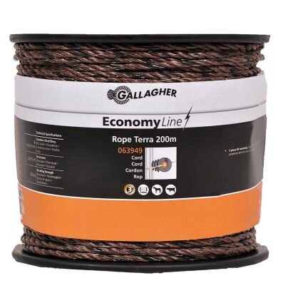 Gallagher EconomyLine Cord ECO 200m terra