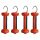 Gallagher Torgriff Soft Touch Orange Standard (Edelstahl) 4er Pack (4)