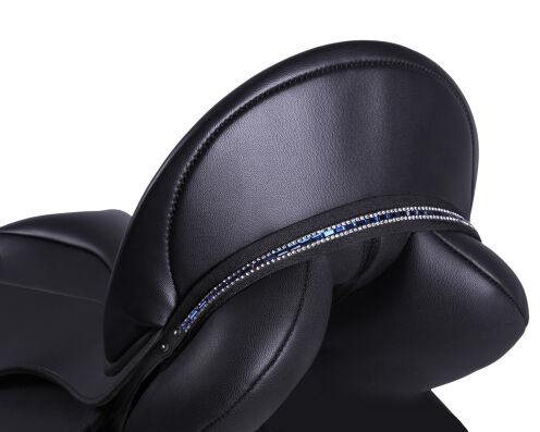 Sattel jewel Brittany Schwarz/kobaltblau Pony