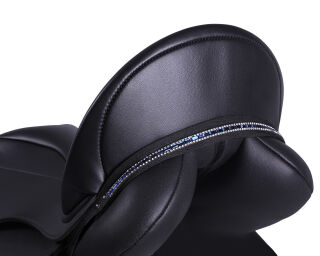 Sattel jewel Brittany Schwarz/kobaltblau Pony