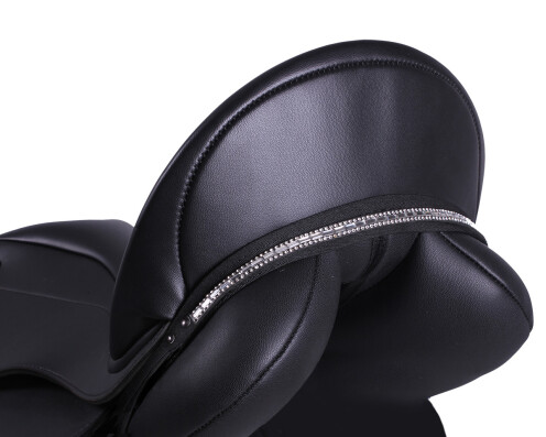 Sattel Jewel Brittany Schwarz/silber Pony