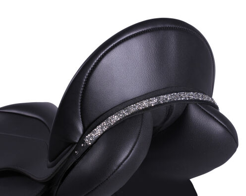 Sattel Jewel Lupine Schwarz/silber Pony