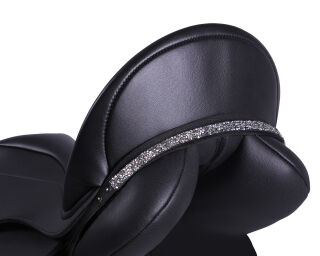 Sattel Jewel Lupine Schwarz/silber Pony