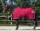 Fleecedecke mit Ornament Bordeaux/Silber 195/6’5”/145
