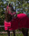 Fleecedecke mit Ornament Bordeaux/Silber 195/6’5”/145
