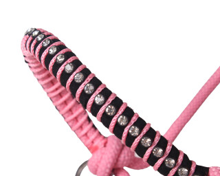 Knotenhalfter kombi Liberty Flamingo-Pink Extra Full