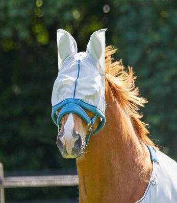 Fliegenmaske Protect, silbergrau, VB