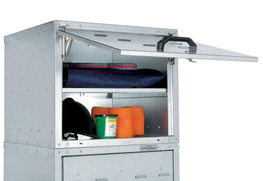 Growi Aufsatzschrank für Sattelschränke 190 cm H, 50x75x75 cm, mit Hebetür