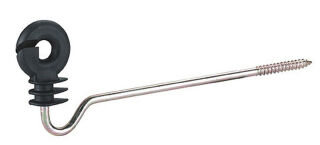 Weidezaun Vorbau-Ringisolator - 21 cm Schaft, 10 Stück