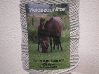 Weidezaunlitze, 0,20 mm,  400 m