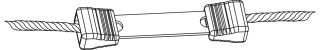 Seilverbinder Litzclip, 6mm, Edelstahl, 5 Stück