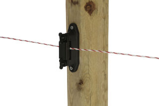 Profi Eck-/Streckenisolator, schwarz, für 4cm-Band, AKO