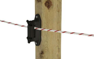 Profi Eck-/Streckenisolator, schwarz, für 4cm-Band, AKO
