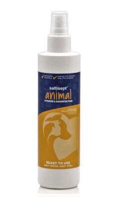 Saltisept Animal, 250ml Rundflasche mit Fingerzerstäuber