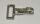 Karabiner Karabinerhaken 1" Zoll Blattfederhaken mit feststehender, gerader Öse aus Zinkdruckguss  vernickelt