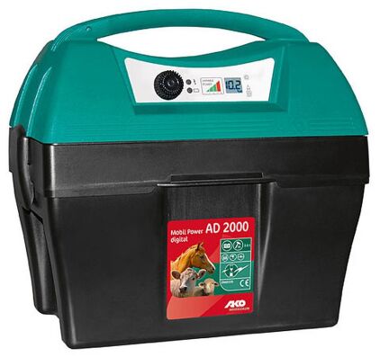 AKO Akkugerät Weidezaungerät Mobil Power AD 2000, 9V-12V, 0,5-2,1 J