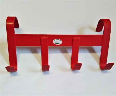Trensenhalter m. 4 Haken rot